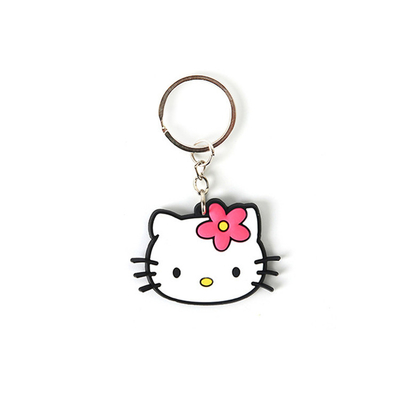 China Cute Soft PVC Keychains Free Artwork Customized Logo Print For Business Gift supplier