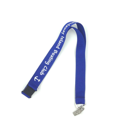 China Dark Blue Personalized Key Lanyards Advertising Items With Badge Clip supplier