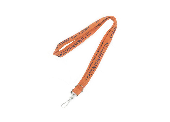 China Polyester Plain Double Hook Lanyard With A Metal Clip And A Breakaway Clasp For Added Safety supplier
