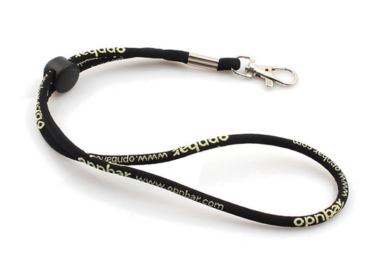 China Black Lanyard Neck Strap for ID Card Phones Camera , Custom Cord Straps Rope supplier