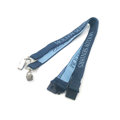 China Two Tone Jacquard Badge Neck Strap , Eco - Friendly Custom Neck Lanyard supplier