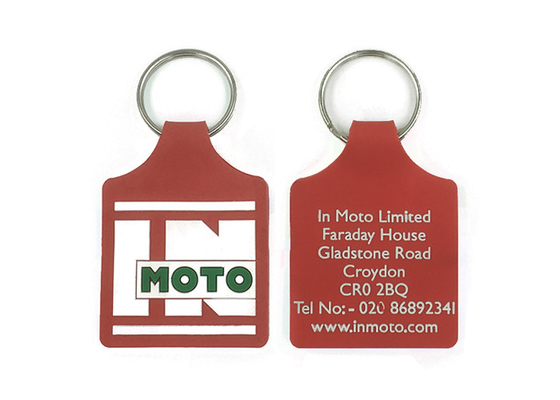 China Red Soft PVC Keychains 60x40x4mm Or Customized Size In Clothes Shape supplier