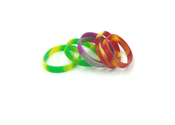 China Custom Logo Debossed Sports Silicone Wristbands Without Color Infilled supplier