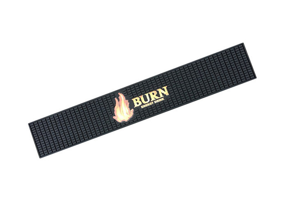 China Black Anti Slip Beer Soft PVC Bar Mat Pantone Color No Odor Non Fading supplier