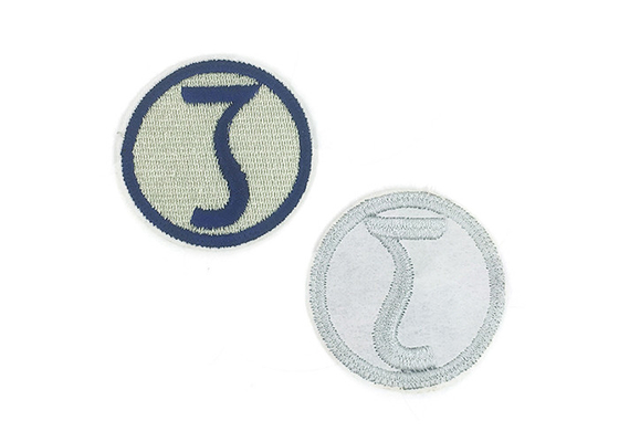 China Sewing On Adhesive Embroidered Patches Twill Material For Clothing Dresses supplier