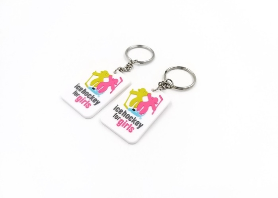 China Promotion Gift Soft PVC Keychains 45mmx30mmx3mm Durable And Unbreakable supplier