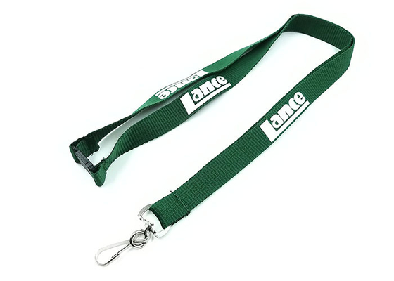 China Personalized Advertising Imprint Polyester Lanyards Custom Logo 0.6mm To 2.5mm Thickness supplier