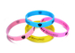 OEM Glow in the dark printed custom design logo silicone bracelet wristband rubber supplier