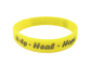 Custom logo Rubber Wristband Silicone Bracelet Two Sides Color SIlicone Wristband supplier