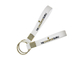 White Soft PVC Keychains Customized Size Colorful Design Hog Toughness supplier
