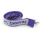 Customized Exhibition Purple Neck Lanyards For Id Cards 0.6mm To 2.5mm Thickness supplier