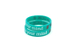 Custom Logo Custom Silicone Bracelets , Silicone Band Bracelets With Colorful Words Infilled supplier