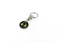 Fashionable Custom Die Cut Metal Keychains Single Or Double - Sided Design supplier
