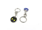 Fashionable Custom Die Cut Metal Keychains Single Or Double - Sided Design supplier