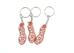 Irregular Shape 2D Soft PVC Keychains 50x15x2mm For Brand Promotion supplier