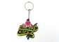 Personalized PVC Hollow Custom Made Keyrings , Double Size Rubber Custom Soft Keychains supplier