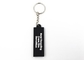 Personalized Rectangle Shape Soft PVC Keychains Double Side Rubber Material supplier