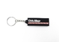 Personalized Rectangle Shape Soft PVC Keychains Double Side Rubber Material supplier