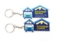 Personalized House Shape Soft PVC Keychains Eco - Friendly Washable Fade Proof supplier