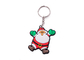 Cartoon Embossed Soft PVC Keyring For Advertising Normal Size 50mm supplier