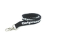 Durable Black 470mm Length Custom Polyester Lanyards Black Color Highly Safety supplier