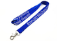 Custom 460mm Length Imprinted Nylon Lanyards Turquoise Color With Thumb Trigger supplier
