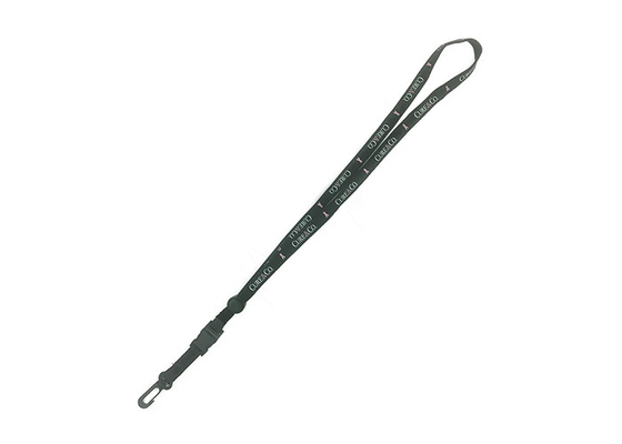 Blue Or Black Segmented Heat Transfer Lanyard , ID Card Custom Ink Lanyards supplier