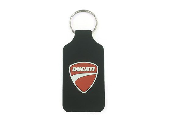 Plastic Custom Soft Pvc Keychain Double Side Embossed Keyring 100% Nontoxic supplier