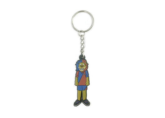 Cute Anime Soft Custom Pvc Keychain , Pvc Key Chain For Girl Women Gift supplier