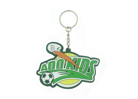 Rubber Keychains Custom For Advertising , Custom pvc Keychains 3D Design supplier