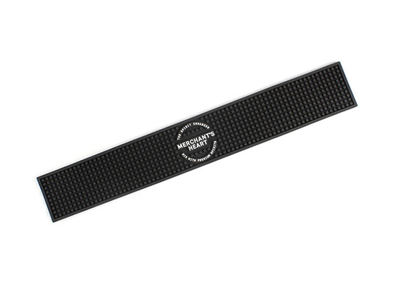 Black And White Soft PVC Bar Mat Counter Pad Plastic Rubber Table Mat Pads supplier