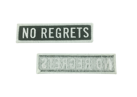 Black And White Adhesive Embroidered Patches For Stage And Art Decoration supplier