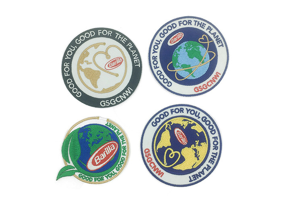Custom Iron On Clothes Adhesive Embroidered Patches Laser Cut Border supplier