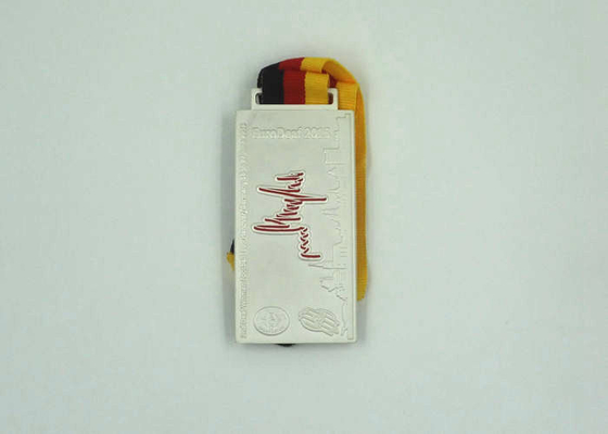 Promotional Sport Soft Enamel Custom Engraved Medals In 90mmx45mmx5mm supplier