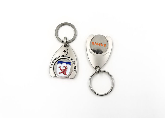 Promotional Custom Logo Metal Keychains 40x30x3mm Or Customized Size supplier
