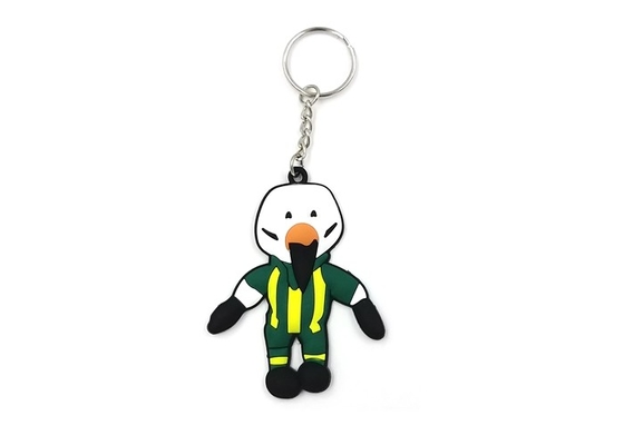 3D Shape Colorful Custom Design Keychains 80mmx50mmx4mm Skin - Friendly supplier