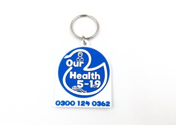 Promotional Item Pvc Key Holder , Metal 2D Anime Pvc Keychain Non - Toxic supplier