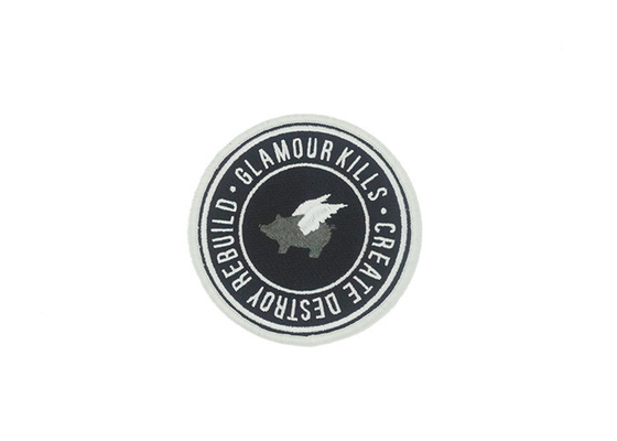 Customize Color Embroidered Fabric Patches 100% Environmental Friendly supplier