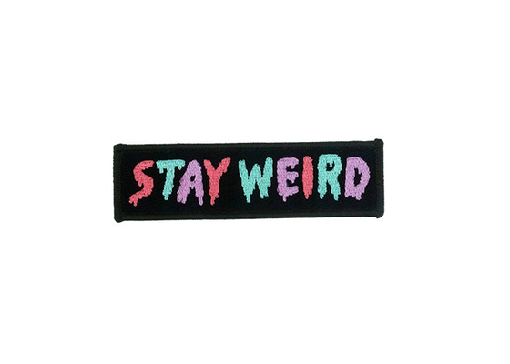 Hot Melt Adhesive Embroidered Cloth Patches , Durable Custom Embroidered Patches For Hats supplier