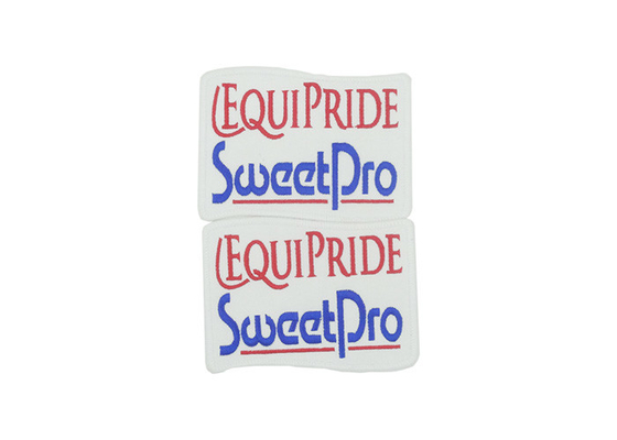 Iron - On Bespoke Embroidered Badges , Square Shape Custom Made Embroidered Badges supplier