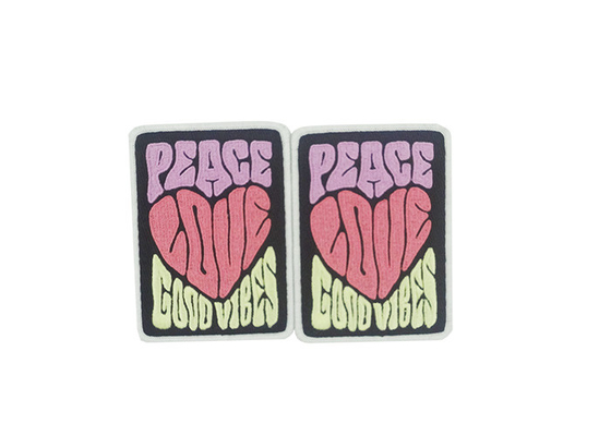 Iron - On Bespoke Embroidered Badges , Square Shape Custom Made Embroidered Badges supplier