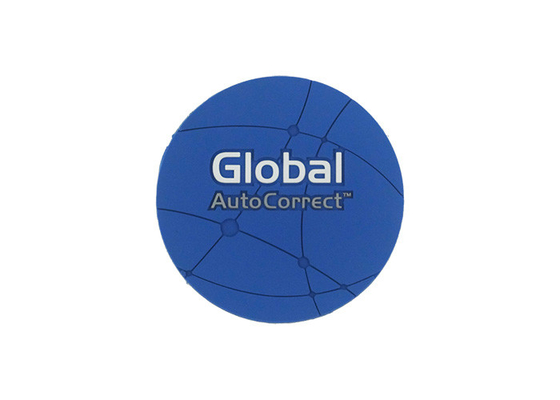 Reusable Round Custom Soft PVC Coasters For Business Gifts 10cm Diameter supplier