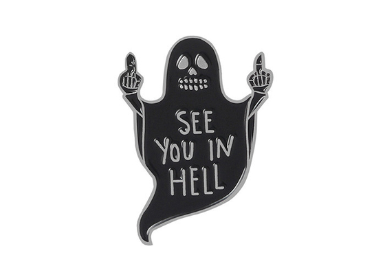 Butterful Clutch Custom Lapel Pins , Anime Pumpkin Halloween Enamel Badge Metal Icon supplier