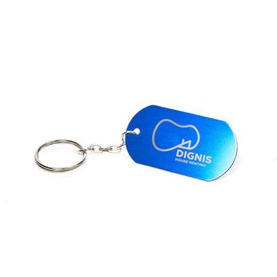 Customized Printing Fashion Stainless Steel Keychain / Jewelled Key Rings supplier
