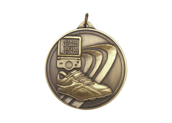 Custom Iron Badge Sports Event Medals Polish , Sandblasting Or Double Side supplier