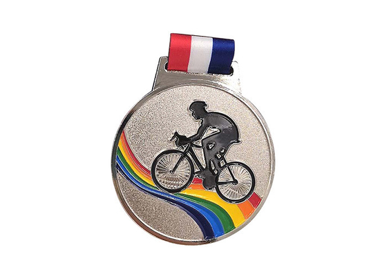 Bright Silver Plating Custom Award Medals For Company Memory BV Certiflcate supplier