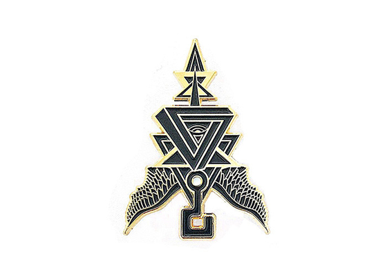 Custom Anime Metal Initial Badge Enamel Lapel Pins Brooches Die Casting Process supplier