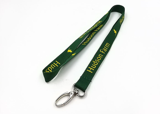 Customized Advertising Imprint Polyester Lanyards Custom Logo For ID Badge supplier