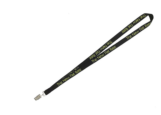 Exhibition Use Imprinted Nylon Lanyards Pantone Color For ID Card Holder supplier
